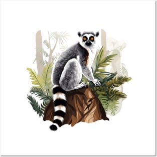 Adorable Lemur Posters and Art